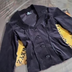 Lip Service - faux velvet jacket - HT - M